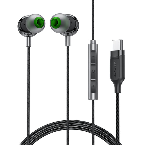 Acefast L5 Wired In-Ear Headphones USB-C 1.2m - Black