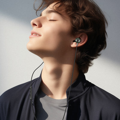 Acefast L5 Wired In-Ear Headphones USB-C 1.2m - Black