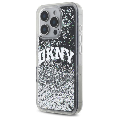 DKNY DKHCP16XLBNAEK iPhone 16 Pro Max 6.9" black/black hardcase Liquid Glitter Arch Logo