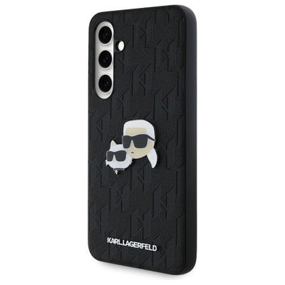 Karl Lagerfeld KLHCS24FEPGKLKCPK Sam S24 FE S721 black/black hardcase Monogram Karl&amp;Chaoupette Head Pin