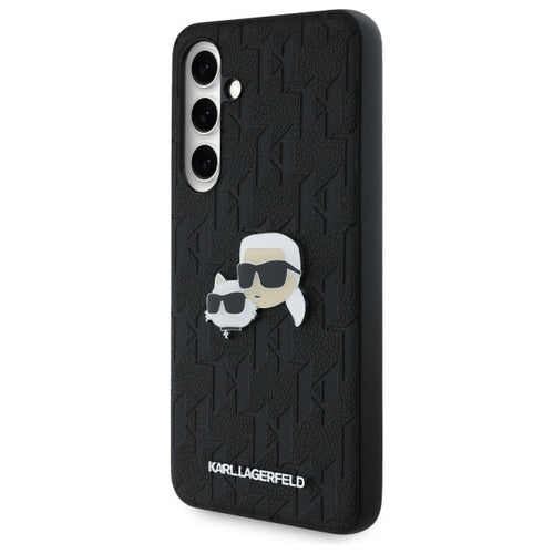 Karl Lagerfeld KLHCS24FEPGKLKCPK Sam S24 FE S721 black/black hardcase Monogram Karl&amp;Chaoupette Head Pin