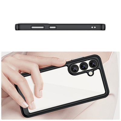 Outer Space Case with Gel Frame for Samsung Galaxy S25 - Black — Hurtel