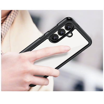 Outer Space Case with Gel Frame for Samsung Galaxy S25 - Black — Hurtel