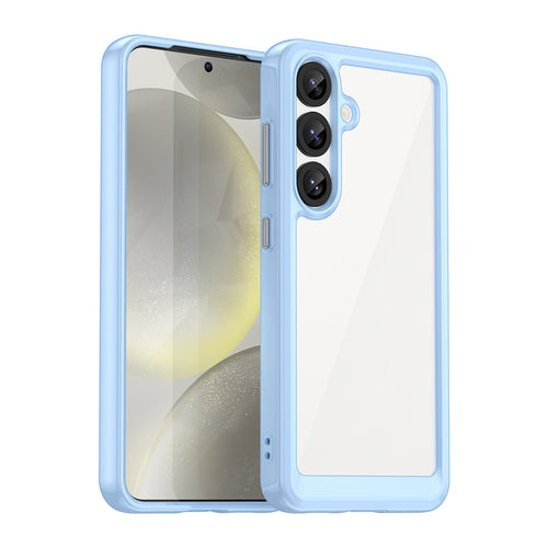 Outer Space Case with Gel Frame for Samsung Galaxy S25 - Blue — Hurtel