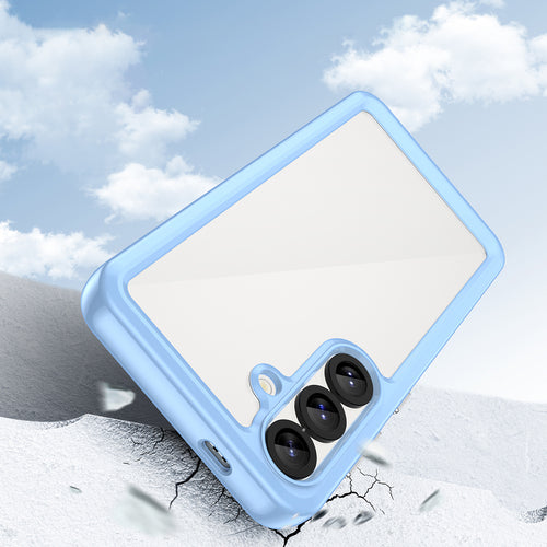 Outer Space Case with Gel Frame for Samsung Galaxy S25 - Blue — Hurtel