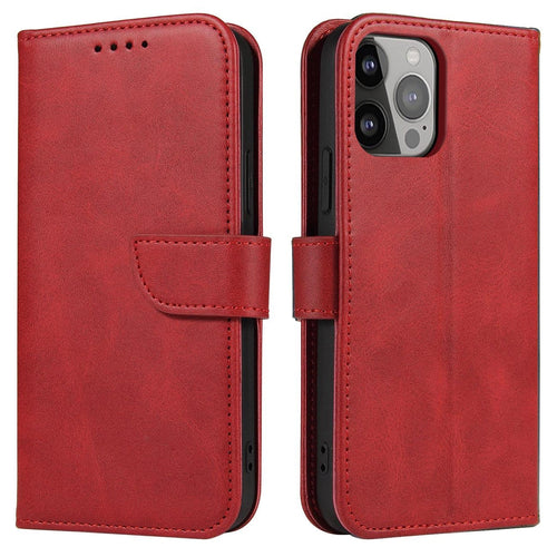 Magnet Case with Flip for Samsung Galaxy S25+ - Red — Hurtel