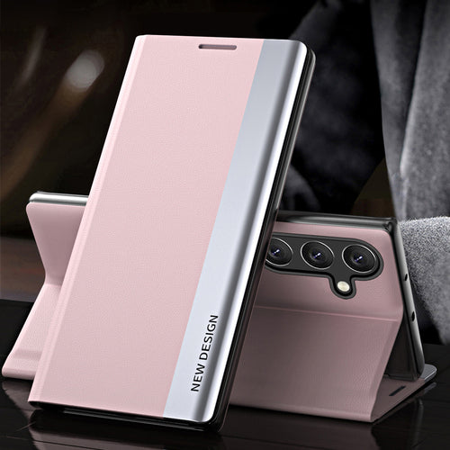 Sleep Case Pro Samsung Galaxy S25+ Case with Flip and Stand - Pink — Hurtel