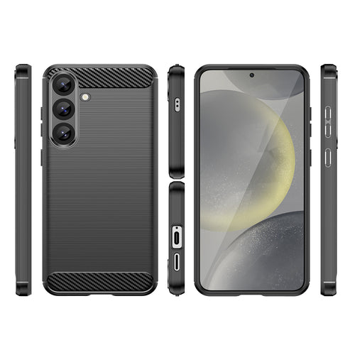 Carbon Case for Samsung Galaxy S25+ - Black — Hurtel