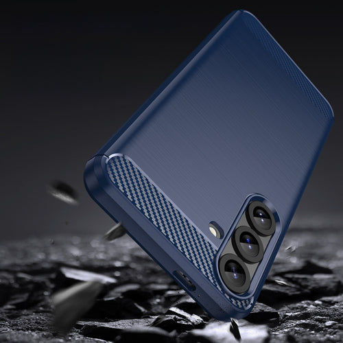 Carbon Case for Samsung Galaxy S25+ - Blue — Hurtel