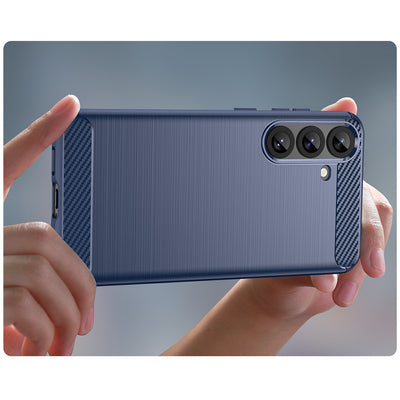 Carbon Case for Samsung Galaxy S25+ - Blue — Hurtel