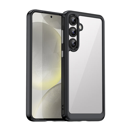 Outer Space Case with Gel Frame for Samsung Galaxy S25+ - Black — Hurtel