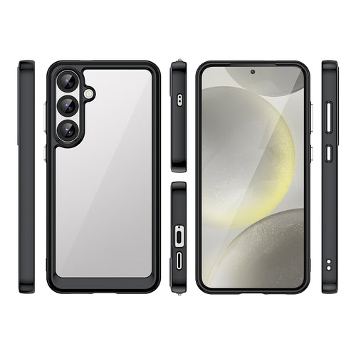 Outer Space Case with Gel Frame for Samsung Galaxy S25+ - Black — Hurtel