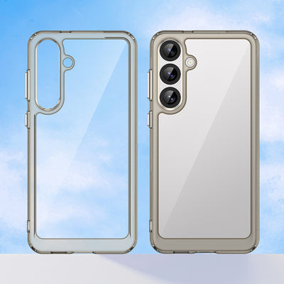 Outer Space Case with Gel Frame for Samsung Galaxy S25+ - Clear Black — Hurtel