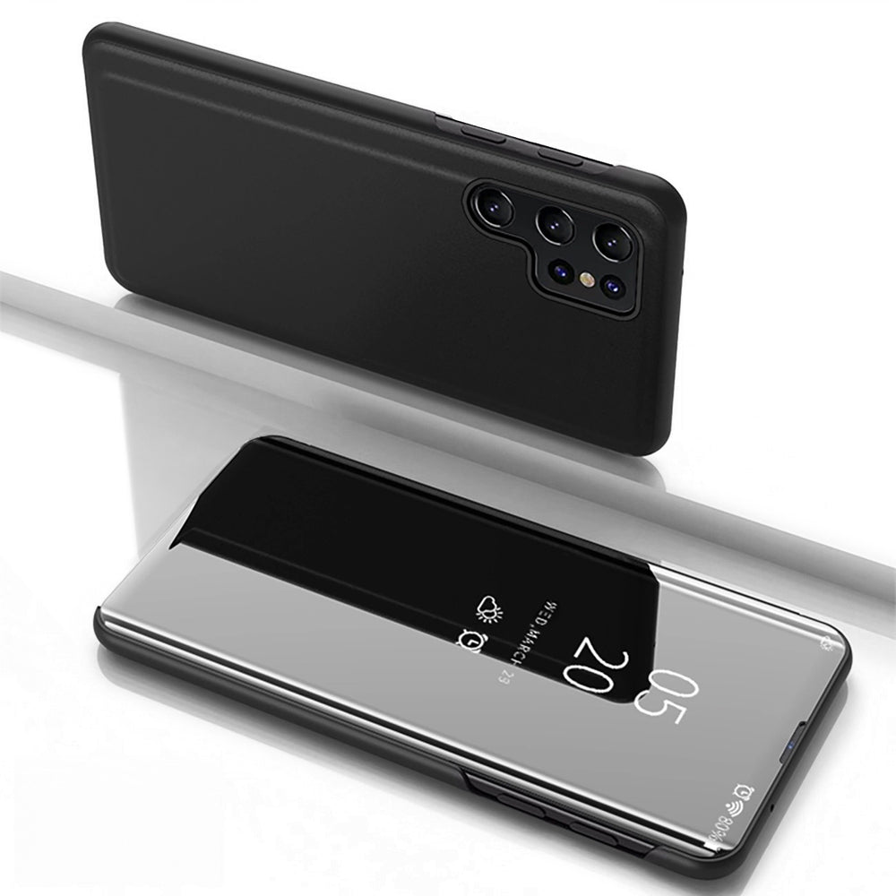 Clear View Case for Samsung Galaxy S25 Ultra Flip Cover - Black — Hurtel