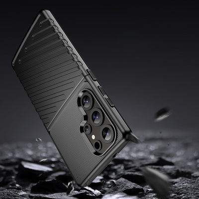 Thunder Case Samsung Galaxy S25 Ultra Silicone Armored Case - Black — Hurtel