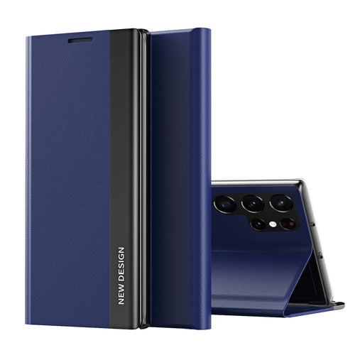 Sleep Case Pro Samsung Galaxy S25 Ultra Case with Flip and Stand - Blue — Hurtel