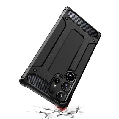 Hybrid Armor Case for Samsung Galaxy S25 Ultra Armored Hybrid Case - Black — Hurtel