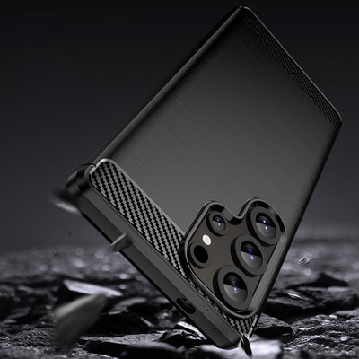Carbon Case for Samsung Galaxy S25 Ultra - Black — Hurtel