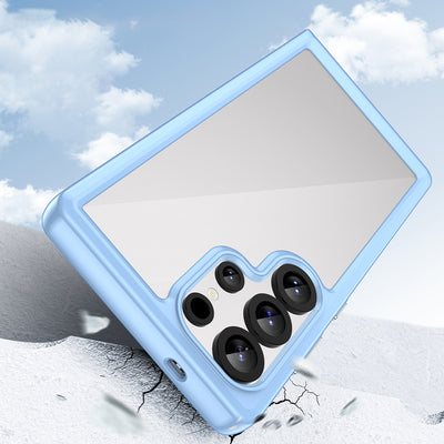 Outer Space Case with Gel Frame for Samsung Galaxy S25 Ultra - Blue — Hurtel