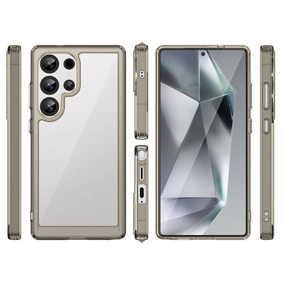 Outer Space Case with Gel Frame for Samsung Galaxy S25 Ultra - Clear Black — Hurtel