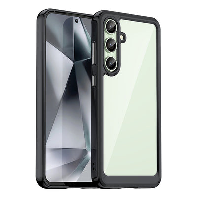 Outer Space Case with Gel Frame for Samsung Galaxy S24 FE - Black — Hurtel