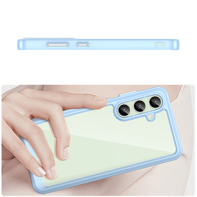 Outer Space Case with Gel Frame for Samsung Galaxy S24 FE - Blue — Hurtel