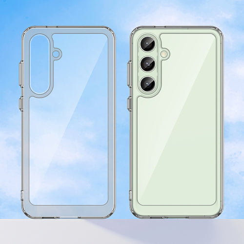 Outer Space Case with Gel Frame for Samsung Galaxy S24 FE - Transparent — Hurtel