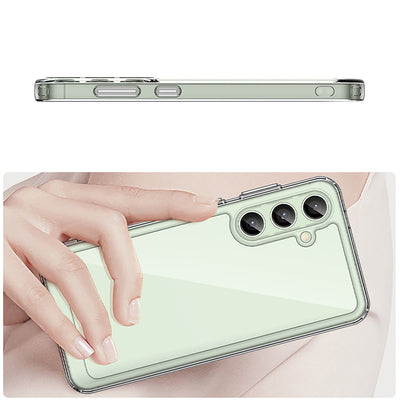 Outer Space Case with Gel Frame for Samsung Galaxy S24 FE - Transparent — Hurtel