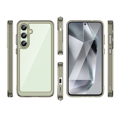 Outer Space Case with Gel Frame for Samsung Galaxy S24 FE - Clear Black — Hurtel