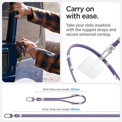 Spigen Universal Set Lanyard and Pendant - Purple