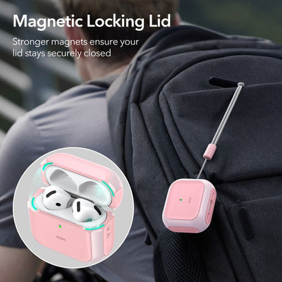 ESR Orbit Halolock MagSafe case for AirPods 4 - pink