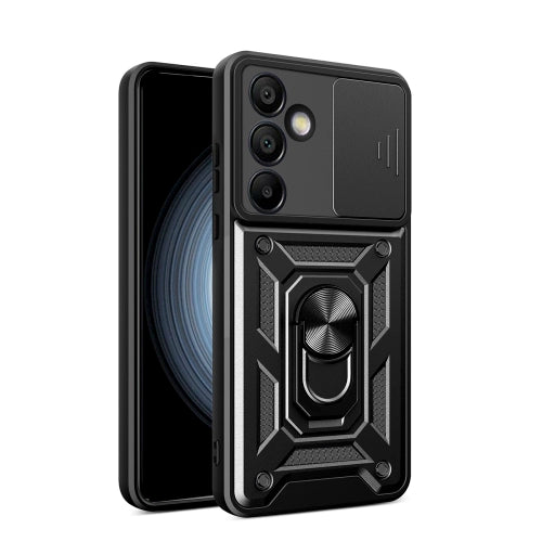 Hybrid Armor Camshield with Stand and Camera Cover for Samsung Galaxy A56 - Black — Hurtel