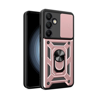 Hybrid Armor Camshield with Stand and Camera Cover for Samsung Galaxy A56 - Pink — Hurtel