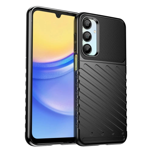 Thunder Case for Samsung Galaxy A56/A36 Silicone Armored Cover - Black — Hurtel