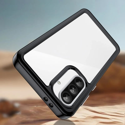Outer Space Case for Samsung Galaxy A56 Cover with Flexible Frame - Black — Hurtel