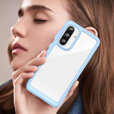 Outer Space Case for Samsung Galaxy A56 Cover with Flexible Frame - Blue — Hurtel