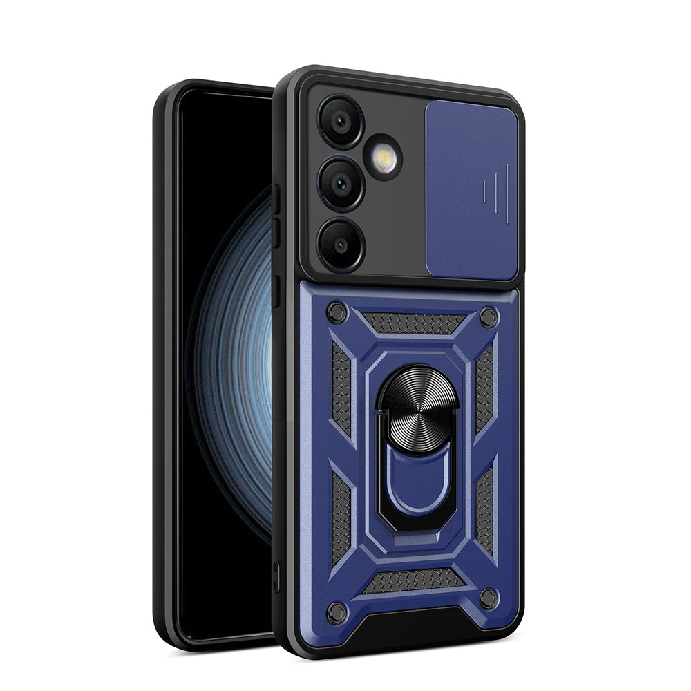 Hybrid Armor Camshield with Stand and Camera Cover for Samsung Galaxy A26 - Blue — Hurtel