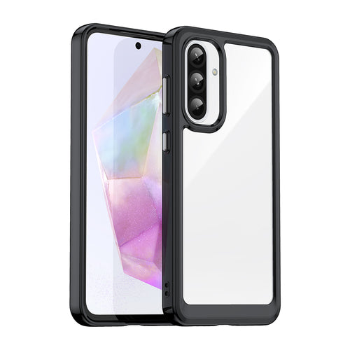Outer Space Case for Samsung Galaxy A26 Cover with Flexible Frame - Black — Hurtel