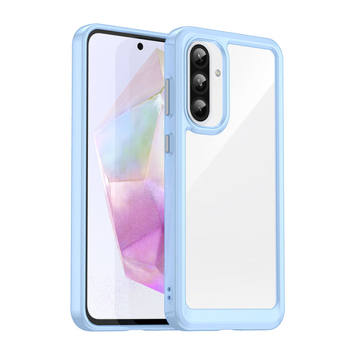 Outer Space Case for Samsung Galaxy A26 Cover with Flexible Frame - Blue — Hurtel
