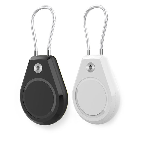 Apple AirTag Case Waterproof with Steel Cable - Black + White (2 pieces) — Hurtel
