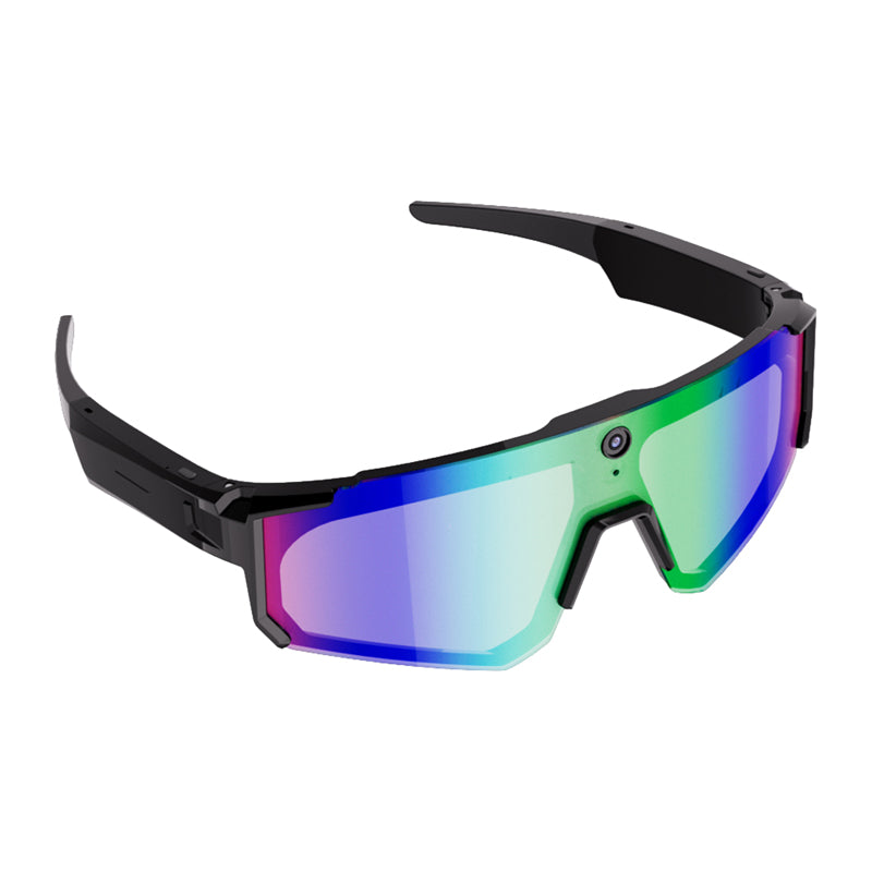 Colmi V06 AI Sports Sunglasses (Black with Blue Lenses) - Image 5