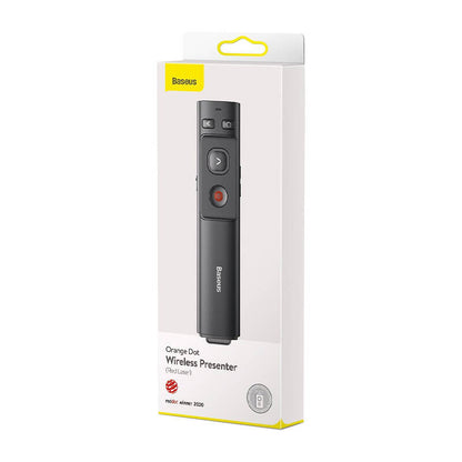 Baseus Orange Dot Multifunctionale remote control for presentation, with a laser pointer - gray - Product Image 6