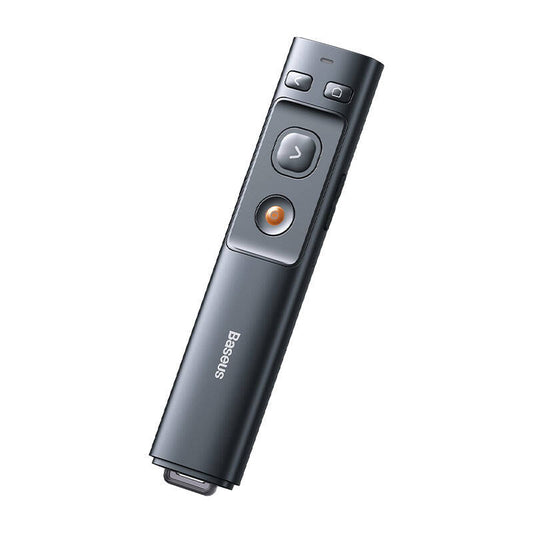 Baseus Orange Dot Multifunctionale remote control for presentation, with a laser pointer - gray - Product Image 1