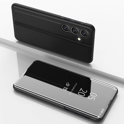 Clear View Case for Samsung Galaxy A36 Cover with Flip - Black — Hurtel