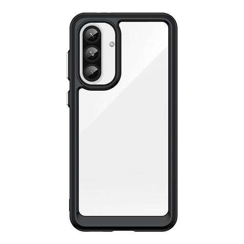 Outer Space Case for Samsung Galaxy A36 Cover with Flexible Frame - Black — Hurtel