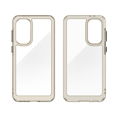 Outer Space Case for Samsung Galaxy A36 Cover with Flexible Frame - Semi-Transparent, Black — Hurtel