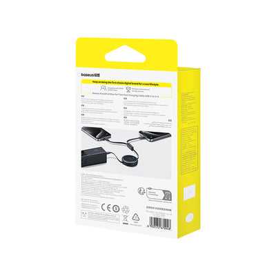 Baseus Bright Mirror Series USB-C Retractable Cable - 2 x USB-C 100W 1m - Black