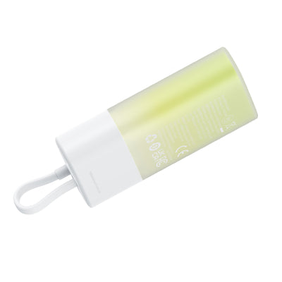 Baseus Popsicle 5200mAh 20W Powerbank with Built-in Lightning Cable (+ White Baseus Simple USB-C - USB-C 60W/20V/3A/30cm Cabl