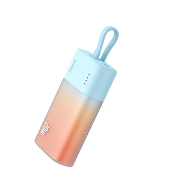Baseus Popsicle 5200mAh 20W Powerbank with Built-in Lightning Cable (+ White Baseus Simple USB-C - USB-C 60W/20V/3A/30cm Cabl