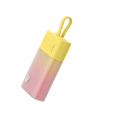 Baseus Popsicle 5200mAh 20W Powerbank with Built-in Lightning Cable (+ White Baseus Simple USB-C - USB-C 60W/20V/3A/30cm Cabl